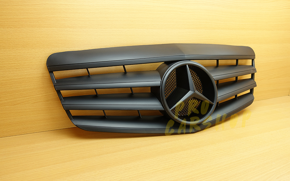 Gloss Black AMG Style Front Grill Grille For Mercedes Benz W211 E350 E500  07-09